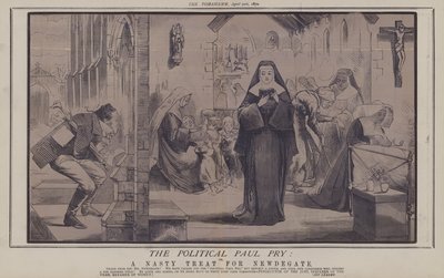 The Political Paul Pry: eller, A Nasty Treat for Newdegate (farve litho) af Matthew