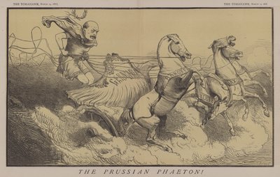 Den preussiske Phaeton (farve litho) af Matthew