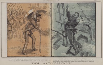 To ministre!!!??? (farve litho) af Matthew