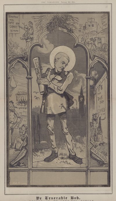 Ye Venerable Bob (farve litho) af Matthew