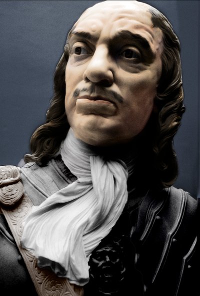 Buste af Lord Protector Oliver Cromwell, 1860 af Matthew Noble