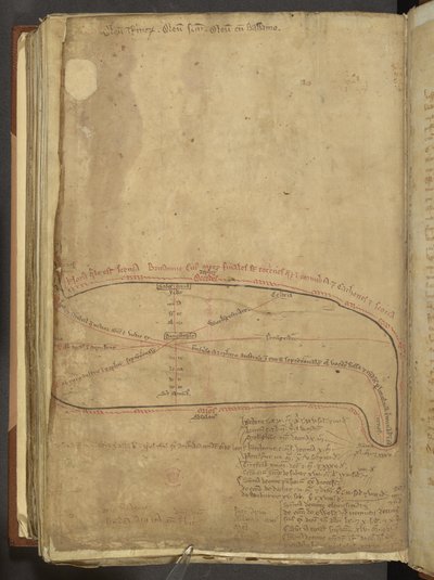 Bomuld MS Nero D 1 f.187v romerske militærveje, fra 