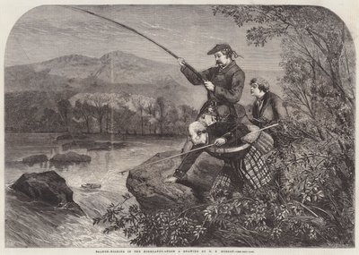 Laksefiskeri i højlandet af Matthew Somerville Morgan