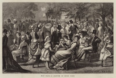 May Fair, en skitse i Hyde Park af Matthew White Ridley