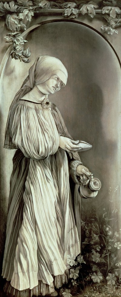 Skt. Elizabeth af Ungarn (1207-31) 1509 (grisaille) af Matthias (c.1480 1528) Grunewald