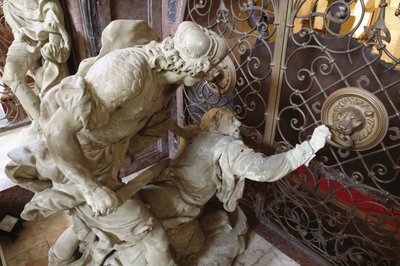 Mordet på St. Wenceslas (marmor) af Matthias Bernard Braun