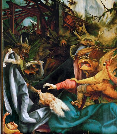 Sankt Antonius (maleri på lindetræ) af Matthias Gruenewald