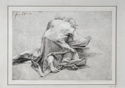 Sankt Peter, transfigurationens apostel, set bagfra af Matthias Gruenewald