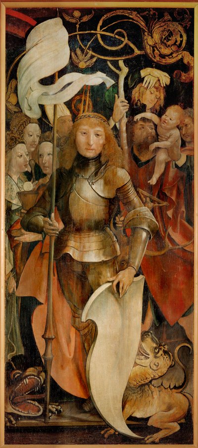 De 14 Nothelfer, katolske helgener kaldet hjælpere i nød (maleri) af Matthias Gruenewald