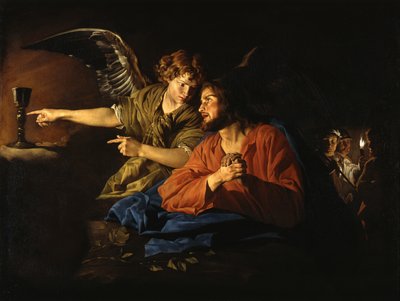 Kristus på Oliebjerget af Matthias Stom