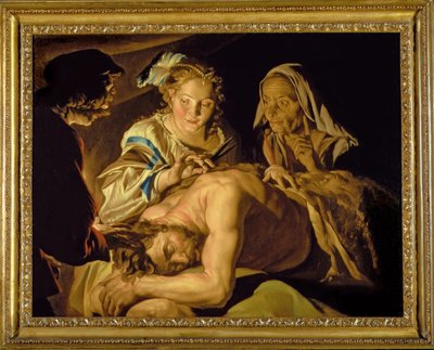 Samson og Delila af Matthias Stomer