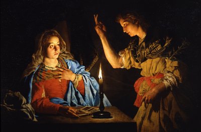 Bebudelsen, begyndelsen af det 17. århundrede. af Matthias Stomer