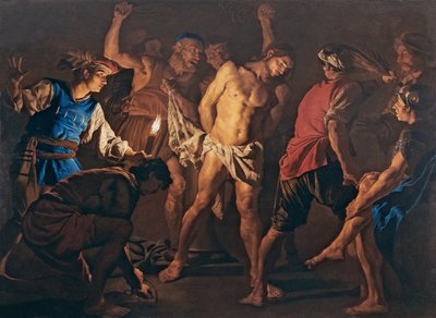 Kristi flagelation, ca. 1640. af Matthias Stomer