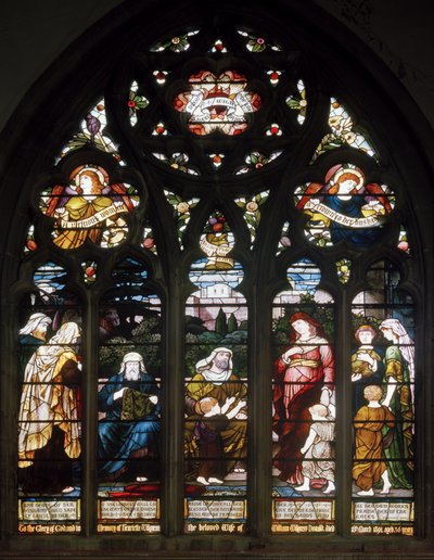 The Virtuous Woman, Holy Trinity, Leamington Spa, Cottier & Co, ca. 1890 af Matthijs Maris