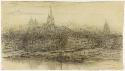 Udsigt over Rouen af Matthijs Maris