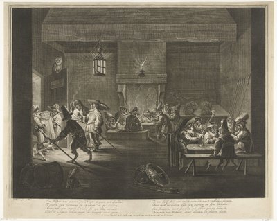 Vagtværelse med aber, ca. 1720 af Matthijs Pool