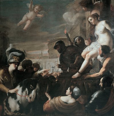 Clorinda redder Olindo og Sophronia af Mattia Preti