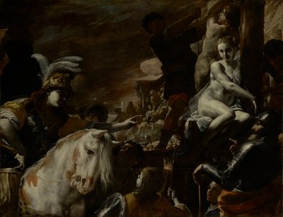 Clorinda redde Sofronia og Olindo af Mattia Preti