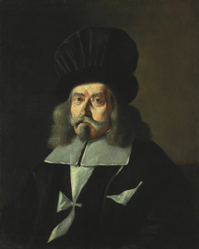 Portræt af en stormester af ridderne af Malta, Martin de Redin, ca. 1660. af Mattia Preti