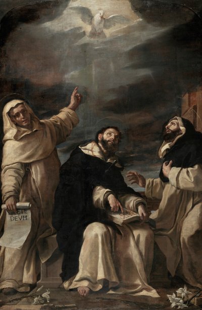 De hellige Vincent Ferrer, Peter Martyr og Raymond af Peñafort af Mattia Preti