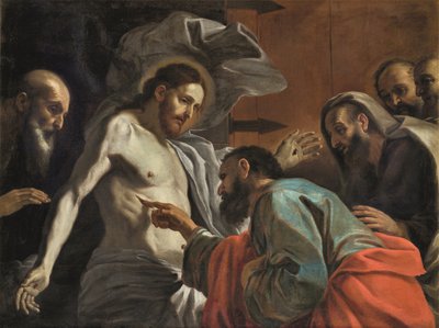 The Incredulity of Saint Thomas, ca 1675. af Mattia Preti