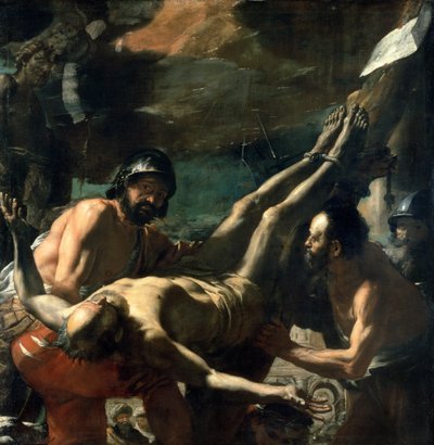 Peters martyrium, ca.1656-60 af Mattia Preti