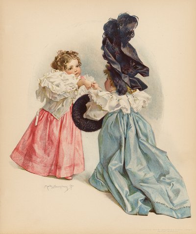 Kalder (farve litho) af Maud Humphrey