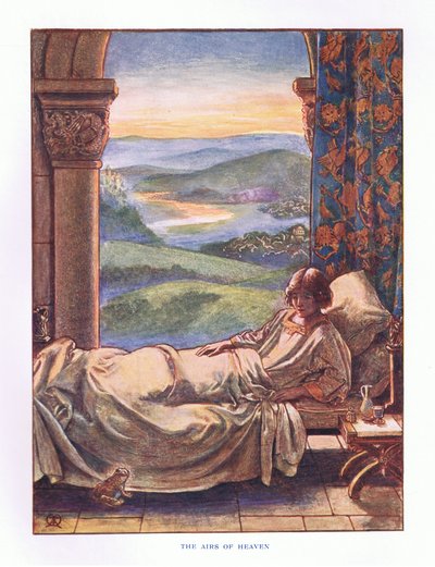 The airs of Heaven, illustration fra Lady And Fairy Tales, 1914 af Maud Tindal Atkinson