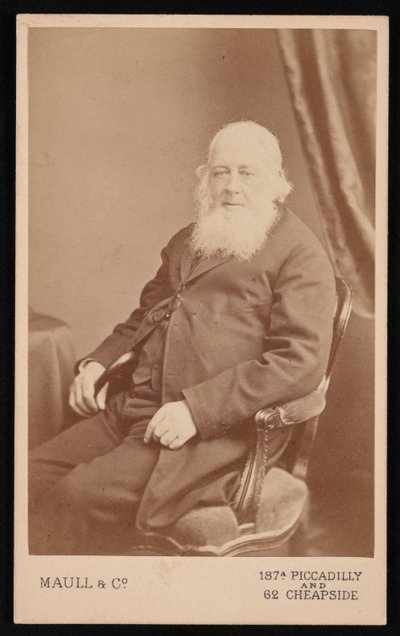 Portræt af John Gould 1804-1881, før 1875. af Maull and Co