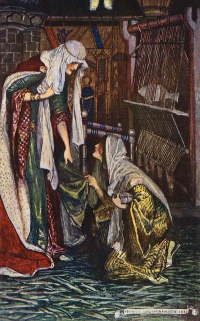 Illustration til Ivanhoe af Sir Walter Scott (farvelitografi) af Maurice (after) Greiffenhagen