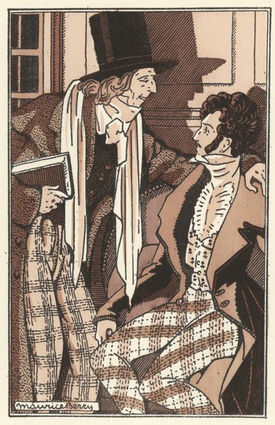 Illustration til Scenes de la Vie de Boheme af Henri Murger (litho) af Maurice Berty