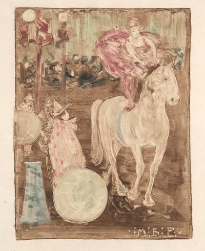 Bareback Rider, ca. 1895. af Maurice Brazil Prendergast