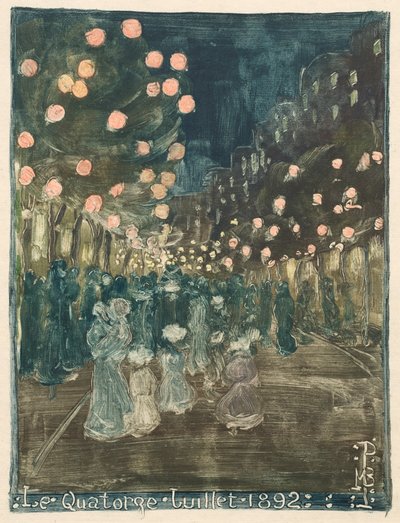 Bastilledagen, 1892. af Maurice Brazil Prendergast