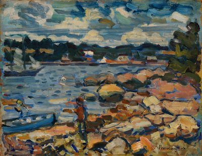 Brooksville, Maine (River & Rocks) af Maurice Brazil Prendergast