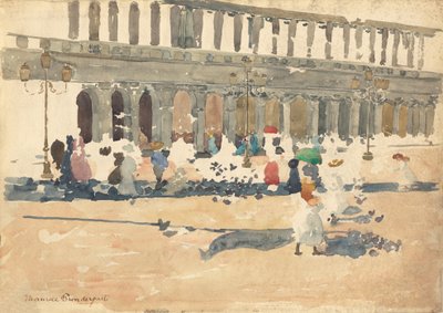 Caffè Florian i Venedig, 18981899. af Maurice Brazil Prendergast