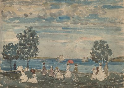 Figurer på en strand, 19101915. af Maurice Brazil Prendergast