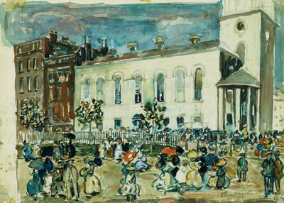 Park Street Church, Boston, ca. 1905-1907 af Maurice Brazil Prendergast