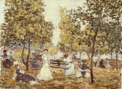 Park ved havet af Maurice Brazil Prendergast