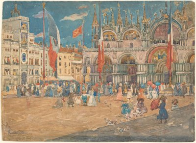 Markuspladsen, 1898. af Maurice Brazil Prendergast