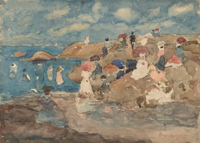 Revere Beach, ca. 1896. af Maurice Brazil Prendergast