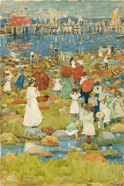 Stenstrand af Maurice Brazil Prendergast