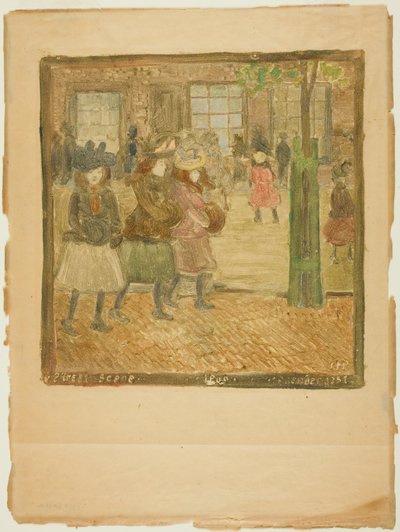 Gadescene af Maurice Brazil Prendergast