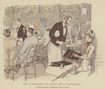 Illustration til Paris Brilliant (farve litho) af Maurice Charles Mathieu Bonvoisin