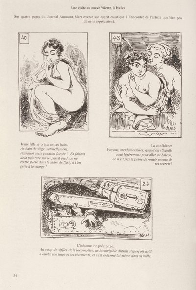 Besøg på Wiertz-museet i Bruxelles af Maurice Charles Mathieu Bonvoisin