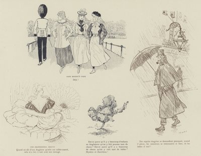 Illustration til La Vie De Londres af Mars af Maurice Charles Mathieu Bonvoisin