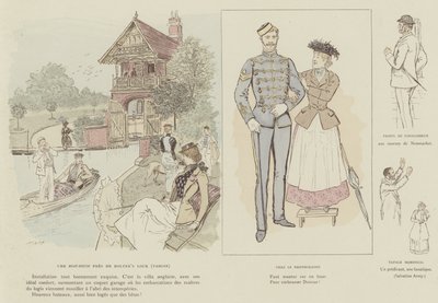 Illustration til La Vie De Londres af Mars af Maurice Charles Mathieu Bonvoisin