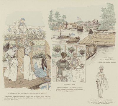 Illustration til La Vie De Londres af Mars af Maurice Charles Mathieu Bonvoisin
