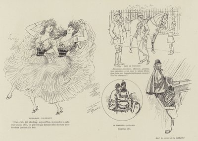 Illustration til La Vie De Londres af Mars af Maurice Charles Mathieu Bonvoisin