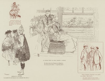 Illustration til La Vie De Londres af Mars af Maurice Charles Mathieu Bonvoisin