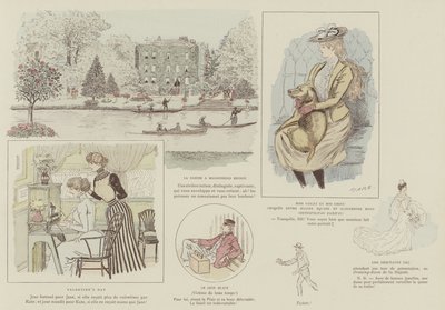 Illustration til La Vie De Londres af Mars af Maurice Charles Mathieu Bonvoisin